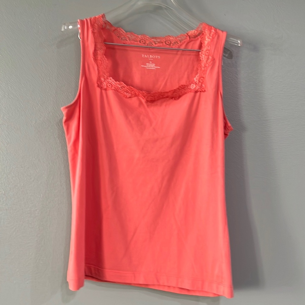 Talbots size M peach cotton tank
